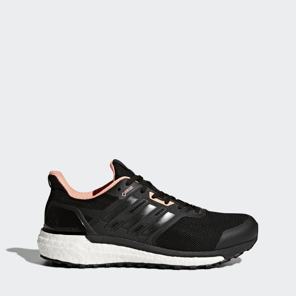 Adidas Supernova Gore-tex - παπουτσια για τρεξιμο γυναικεια - Μαυρα/Πορτοκαλι,Μέγεθος: EU 36 – 54 2/